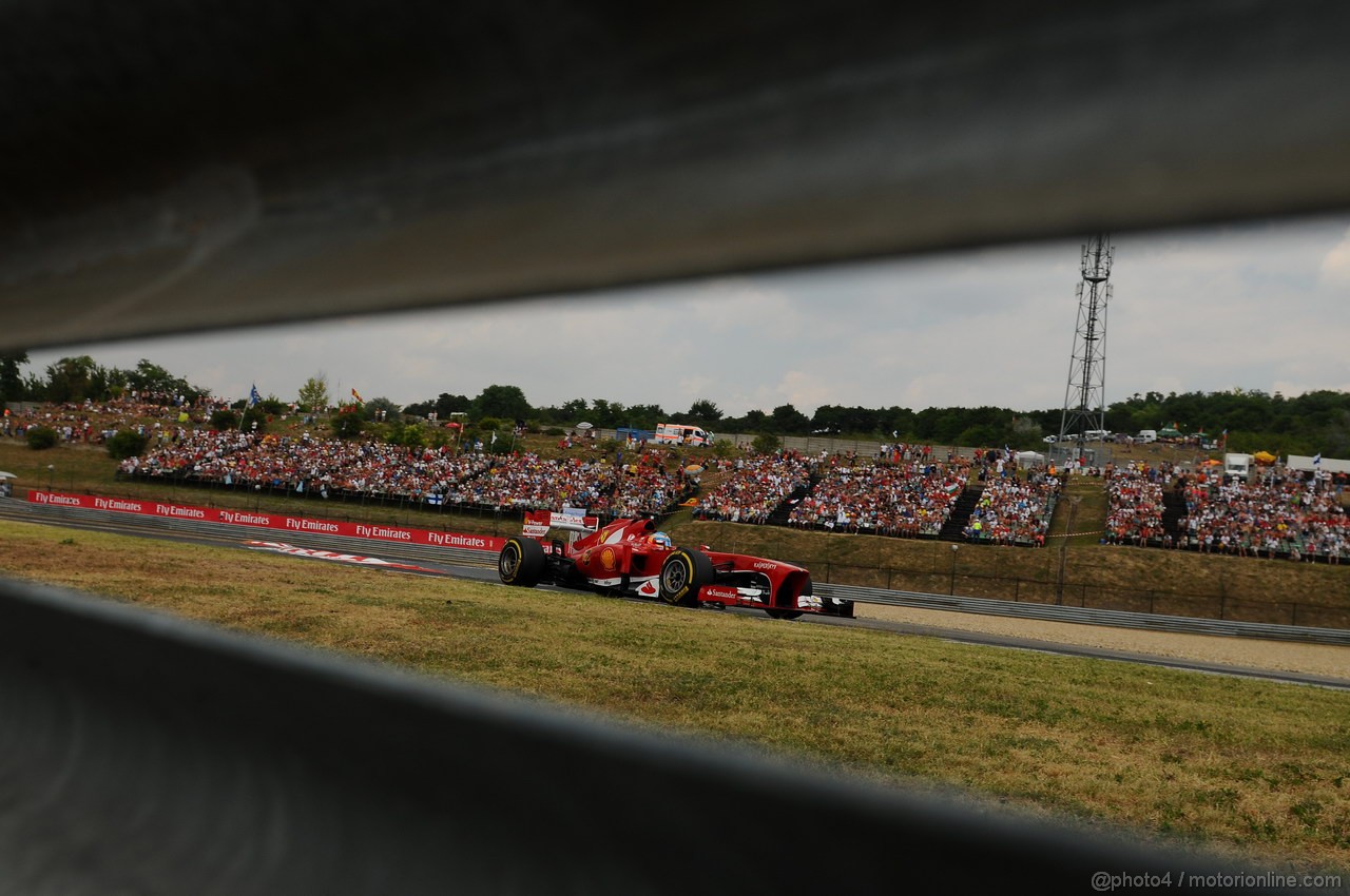 GP UNGHERIA, 27.07.2013- Qualifiche, Fernando Alonso (ESP) Ferrari F138