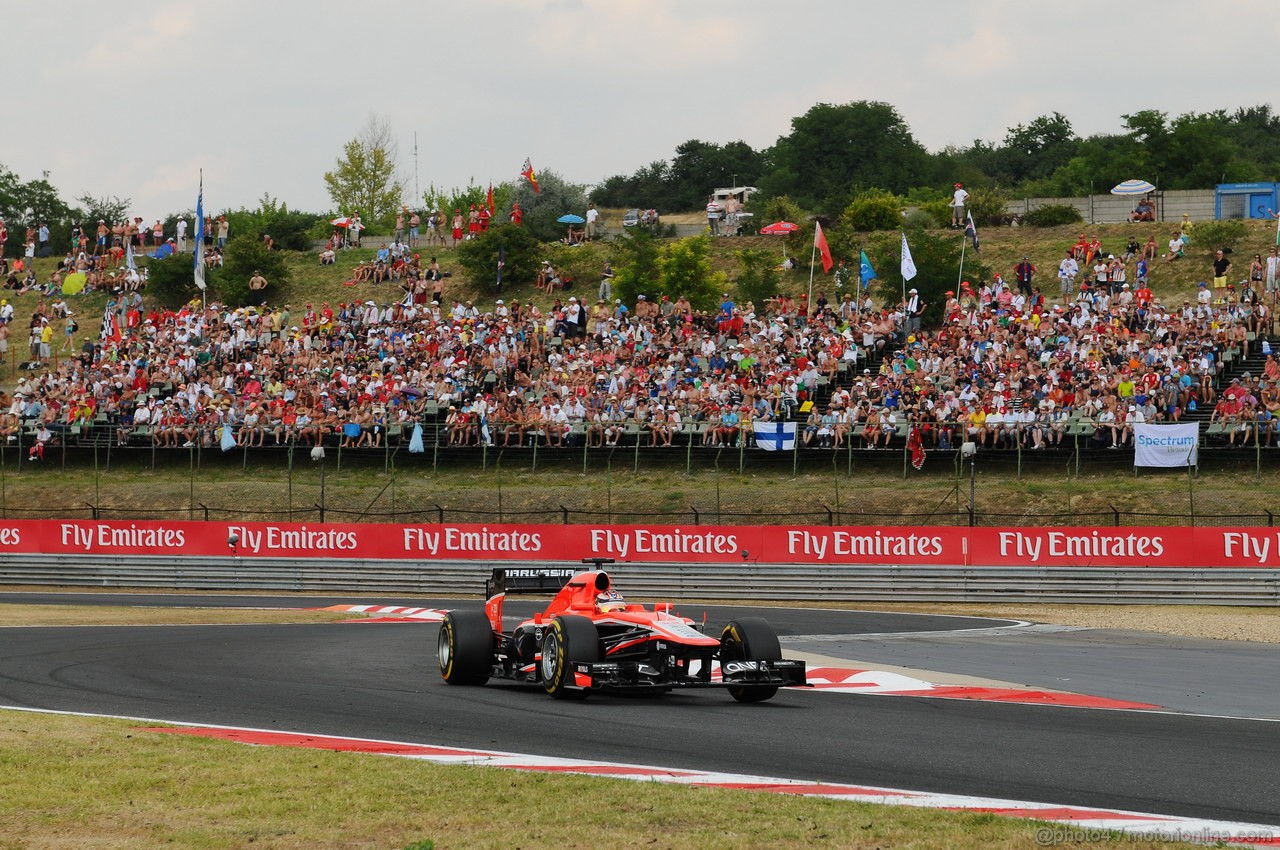 GP UNGHERIA, 27.07.2013- Qualifiche, Jules Bianchi (FRA) Marussia F1 Team MR02