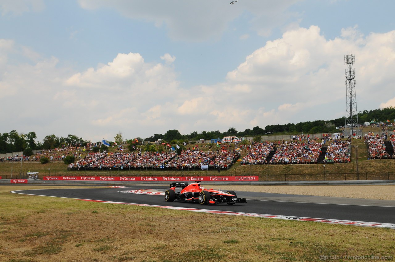 GP UNGHERIA, 27.07.2013- Qualifiche, Jules Bianchi (FRA) Marussia F1 Team MR02