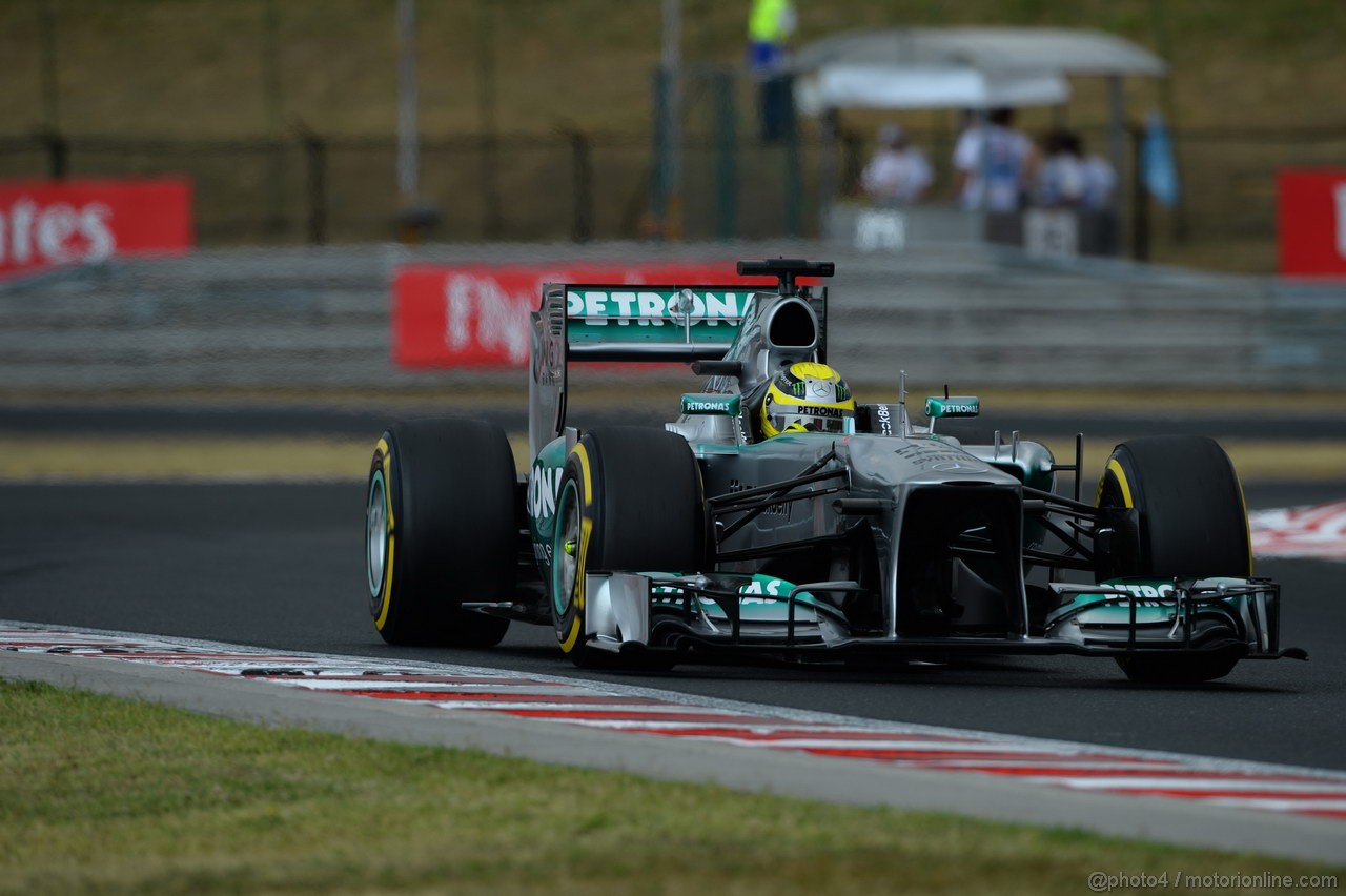 GP UNGHERIA, 27.07.2013- Qualifiche, Nico Rosberg (GER) Mercedes AMG F1 W04