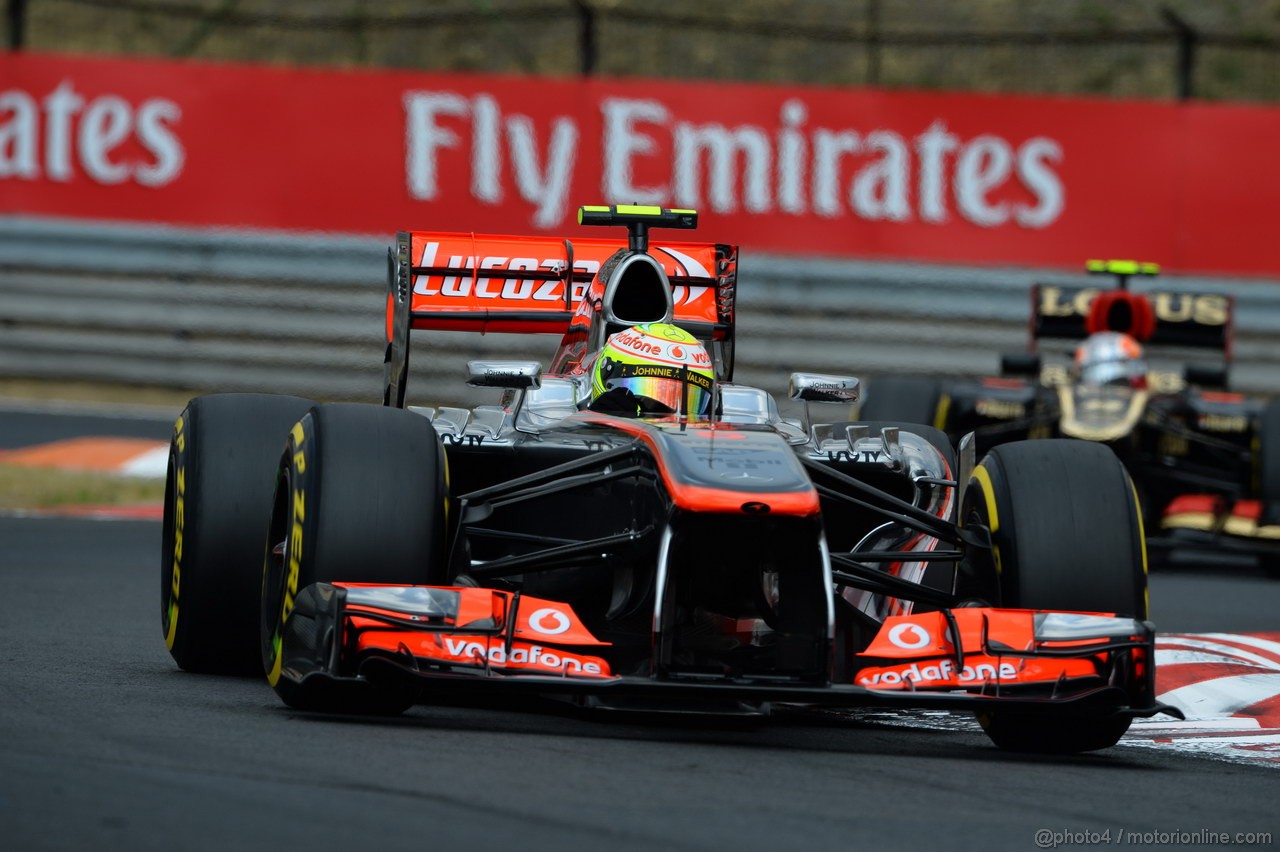 GP UNGHERIA, 27.07.2013- Qualifiche, Sergio Perez (MEX) McLaren MP4-28