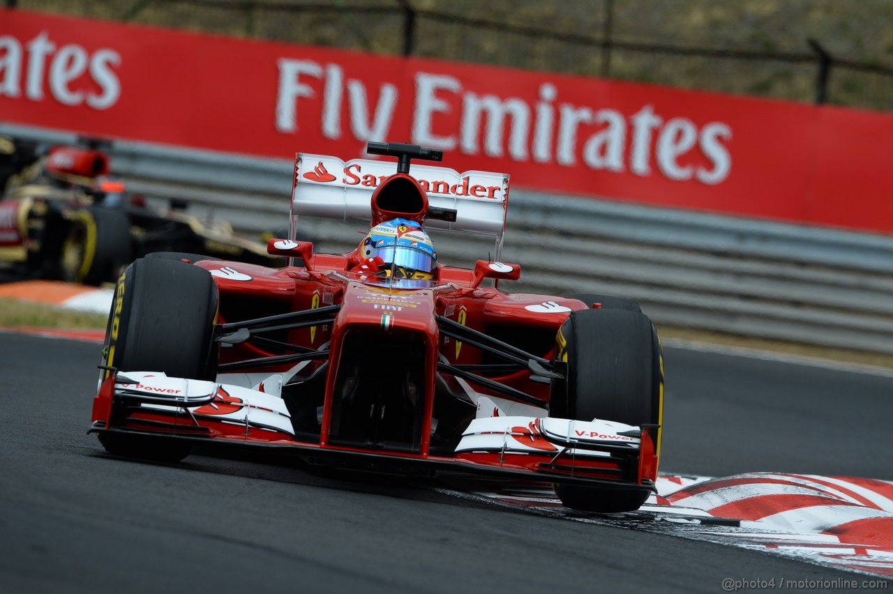 GP UNGHERIA, 27.07.2013- Qualifiche, Fernando Alonso (ESP) Ferrari F138