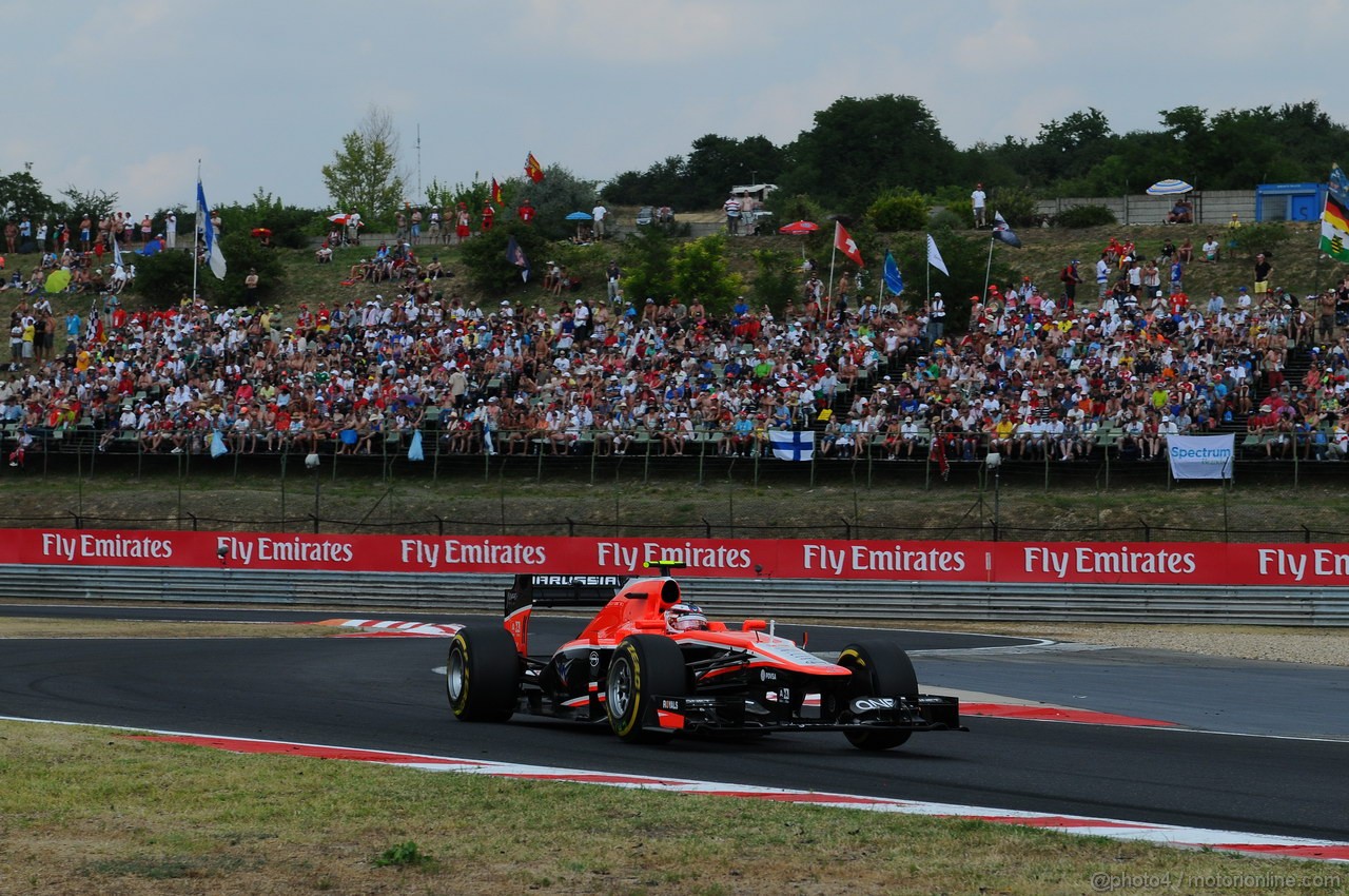 GP UNGHERIA, 27.07.2013- Qualifiche, Max Chilton (GBR), Marussia F1 Team MR02