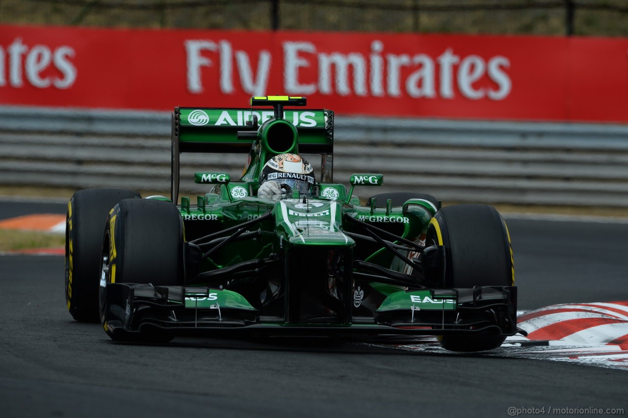 GP UNGHERIA, 27.07.2013- Qualifiche, Giedo Van der Garde (NED), Caterham F1 Team CT03