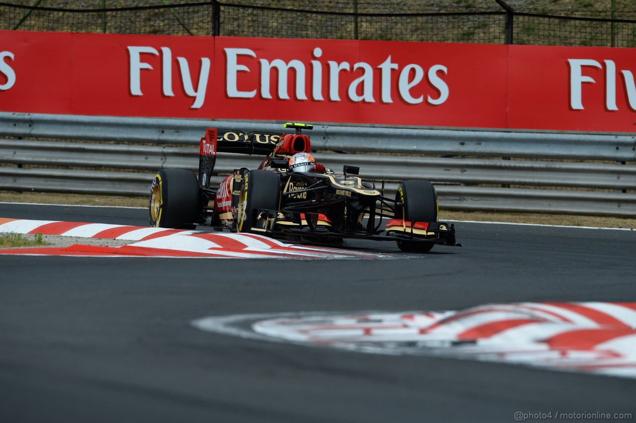 GP UNGHERIA, 27.07.2013- Qualifiche, Romain Grosjean (FRA) Lotus F1 Team E213