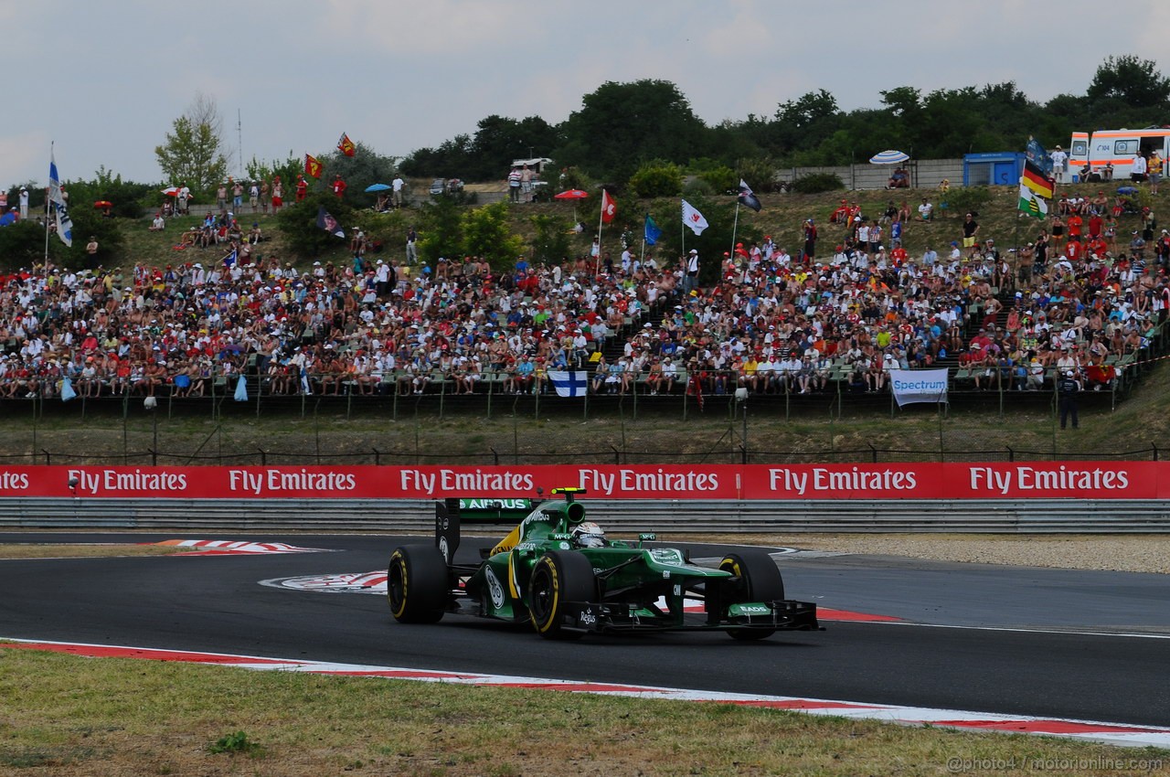 GP UNGHERIA, 27.07.2013- Qualifiche, Giedo Van der Garde (NED), Caterham F1 Team CT03