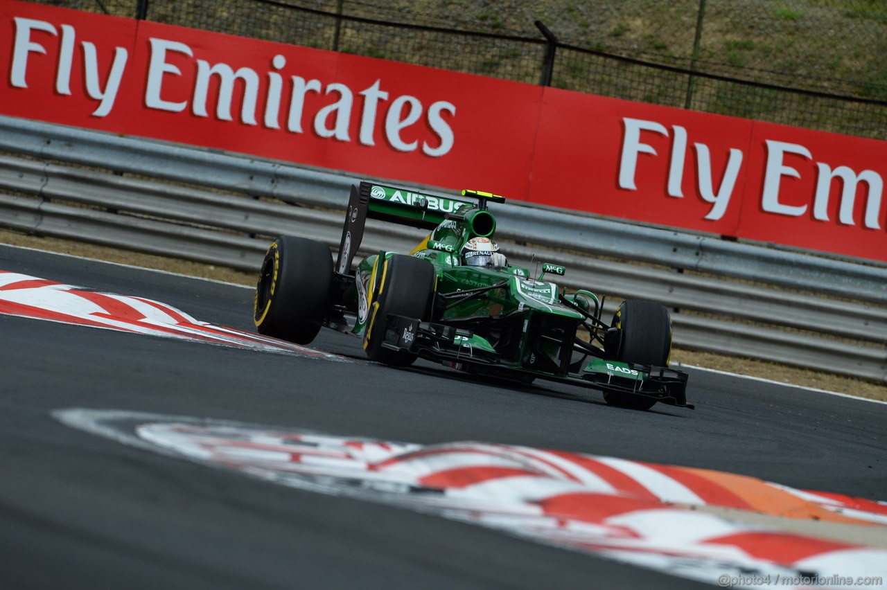 GP UNGHERIA, 27.07.2013- Qualifiche, Giedo Van der Garde (NED), Caterham F1 Team CT03