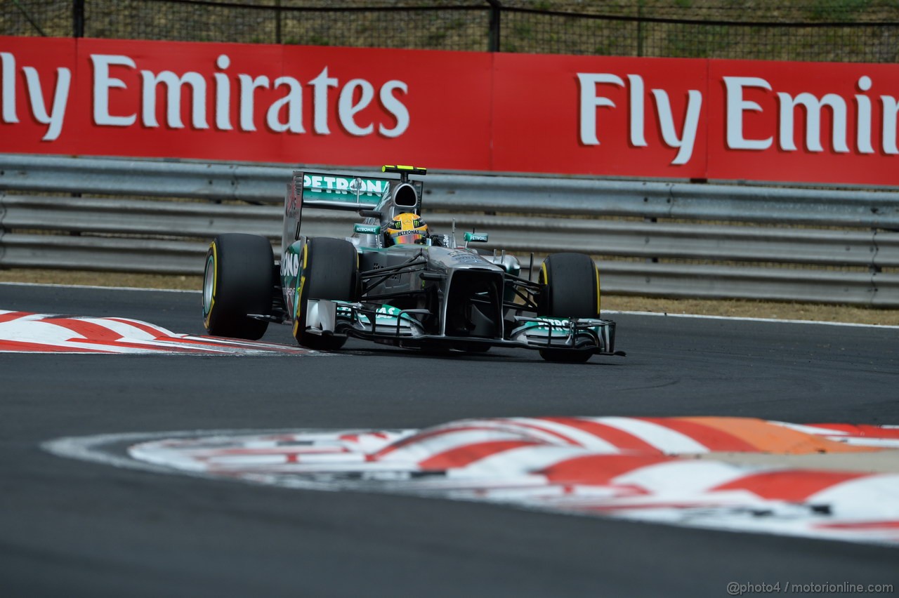 GP UNGHERIA, 27.07.2013- Qualifiche, Lewis Hamilton (GBR) Mercedes AMG F1 W04
