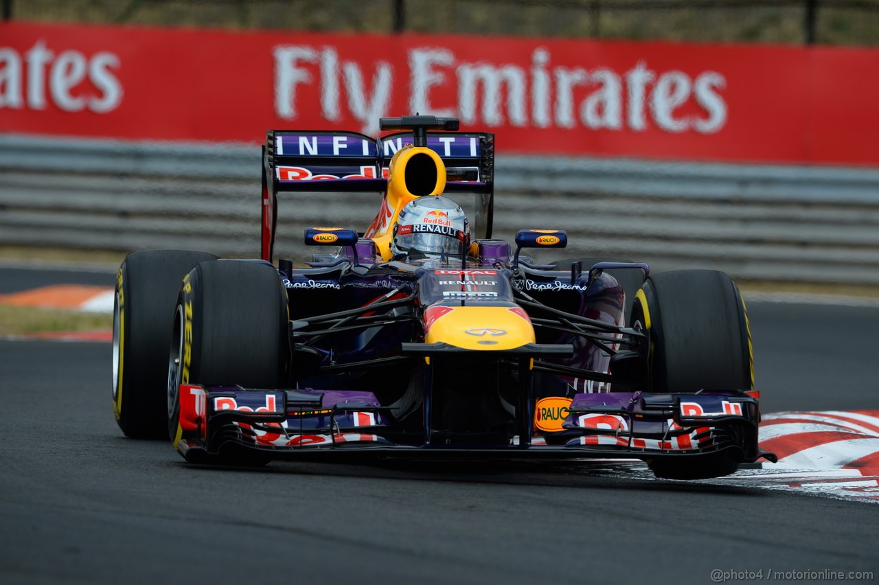 GP UNGHERIA, 27.07.2013- Qualifiche, Sebastian Vettel (GER) Red Bull Racing RB9