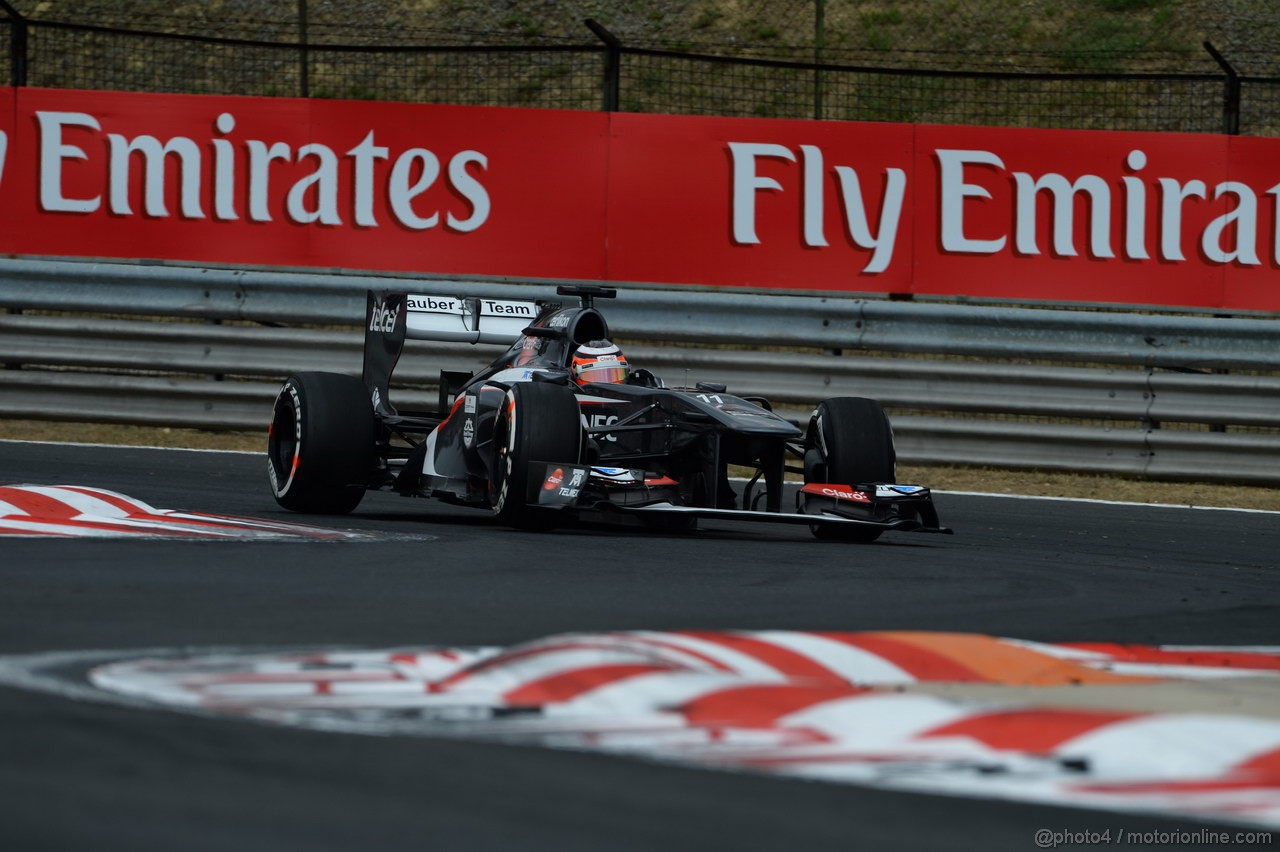 GP UNGHERIA, 27.07.2013- Qualifiche, Nico Hulkenberg (GER) Sauber F1 Team C32