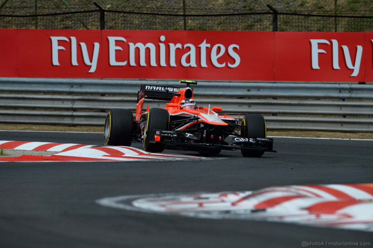 GP UNGHERIA, 27.07.2013- Qualifiche, Max Chilton (GBR), Marussia F1 Team MR02
