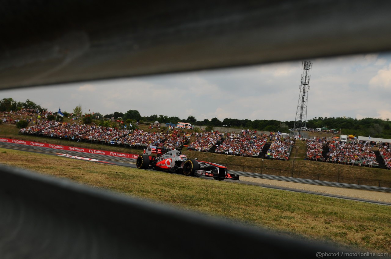 GP UNGHERIA, 27.07.2013- Qualifiche, Jenson Button (GBR) McLaren Mercedes MP4-28