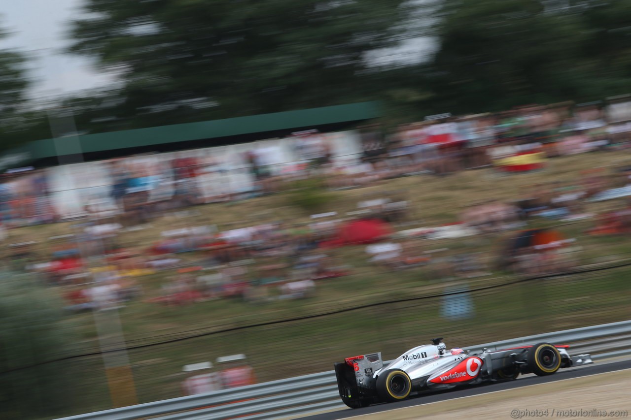 GP UNGHERIA, 27.07.2013- Qualifiche, Jenson Button (GBR) McLaren Mercedes MP4-28