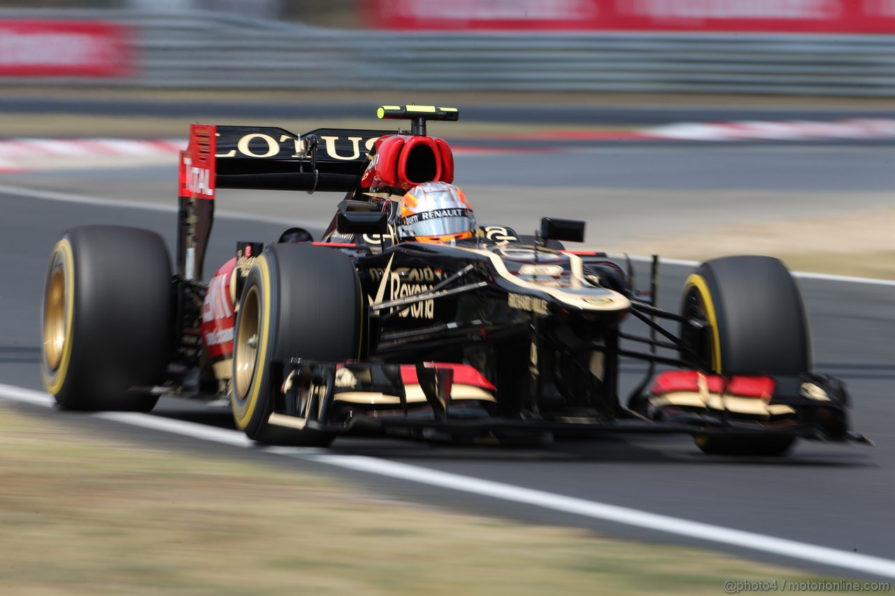 GP UNGHERIA, 27.07.2013- Qualifiche, Romain Grosjean (FRA) Lotus F1 Team E213