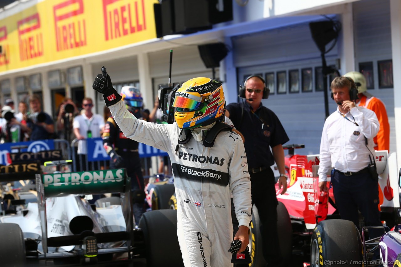 GP UNGHERIA, 27.07.2013- Qualifiche, Lewis Hamilton (GBR) Mercedes AMG F1 W04
