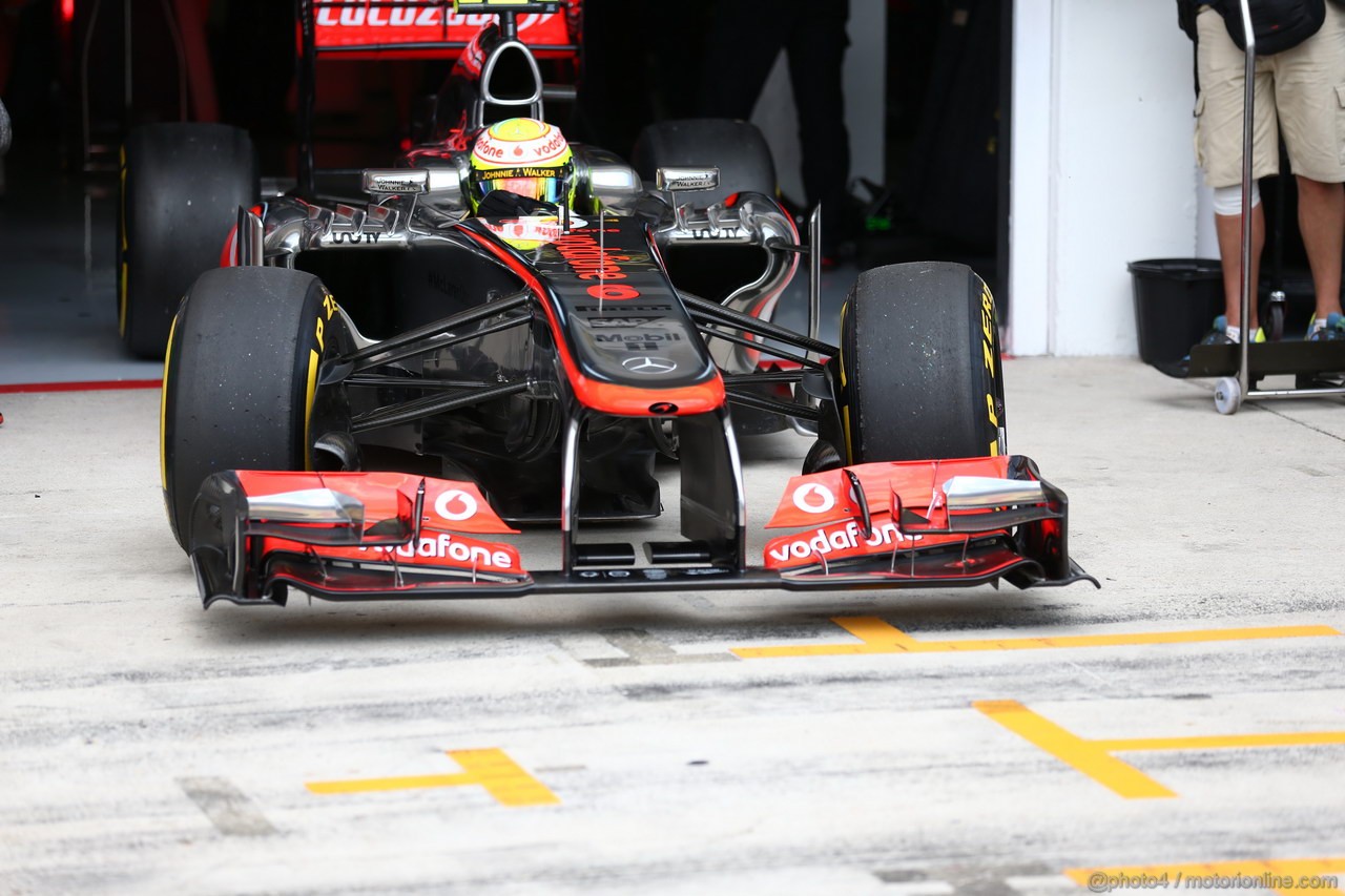 GP UNGHERIA, 27.07.2013- Qualifiche, Sergio Perez (MEX) McLaren MP4-28