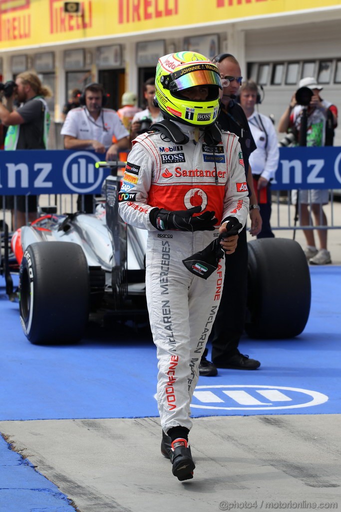 GP UNGHERIA, 27.07.2013- Qualifiche, Sergio Perez (MEX) McLaren MP4-28