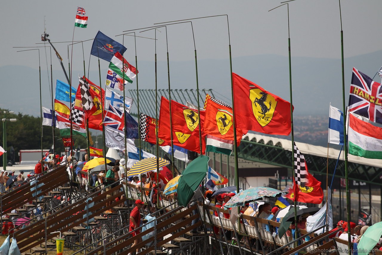 GP UNGHERIA, 27.07.2013- Qualifiche, Atmosphere grandstands
