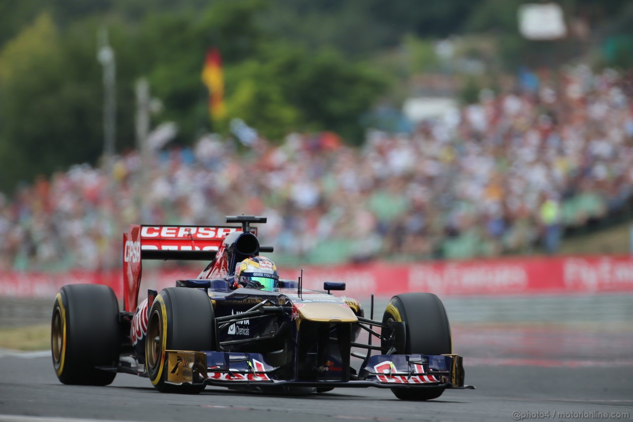 GP UNGHERIA, 27.07.2013- Qualifiche, Jean-Eric Vergne (FRA) Scuderia Toro Rosso STR8