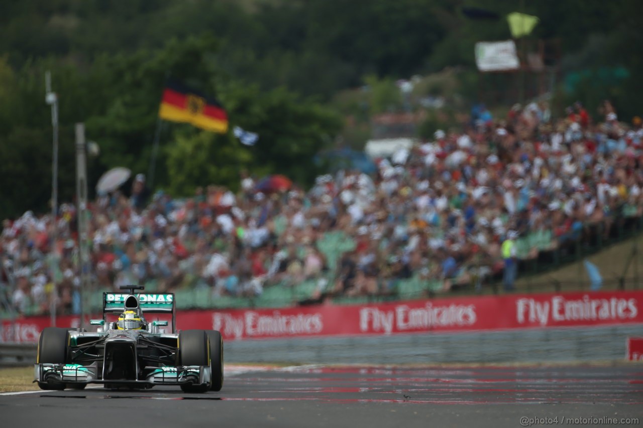 GP UNGHERIA, 27.07.2013- Qualifiche, Nico Rosberg (GER) Mercedes AMG F1 W04