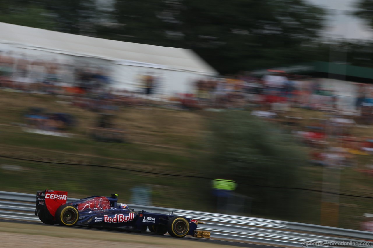 GP UNGHERIA, 27.07.2013- Qualifiche, Daniel Ricciardo (AUS) Scuderia Toro Rosso STR8