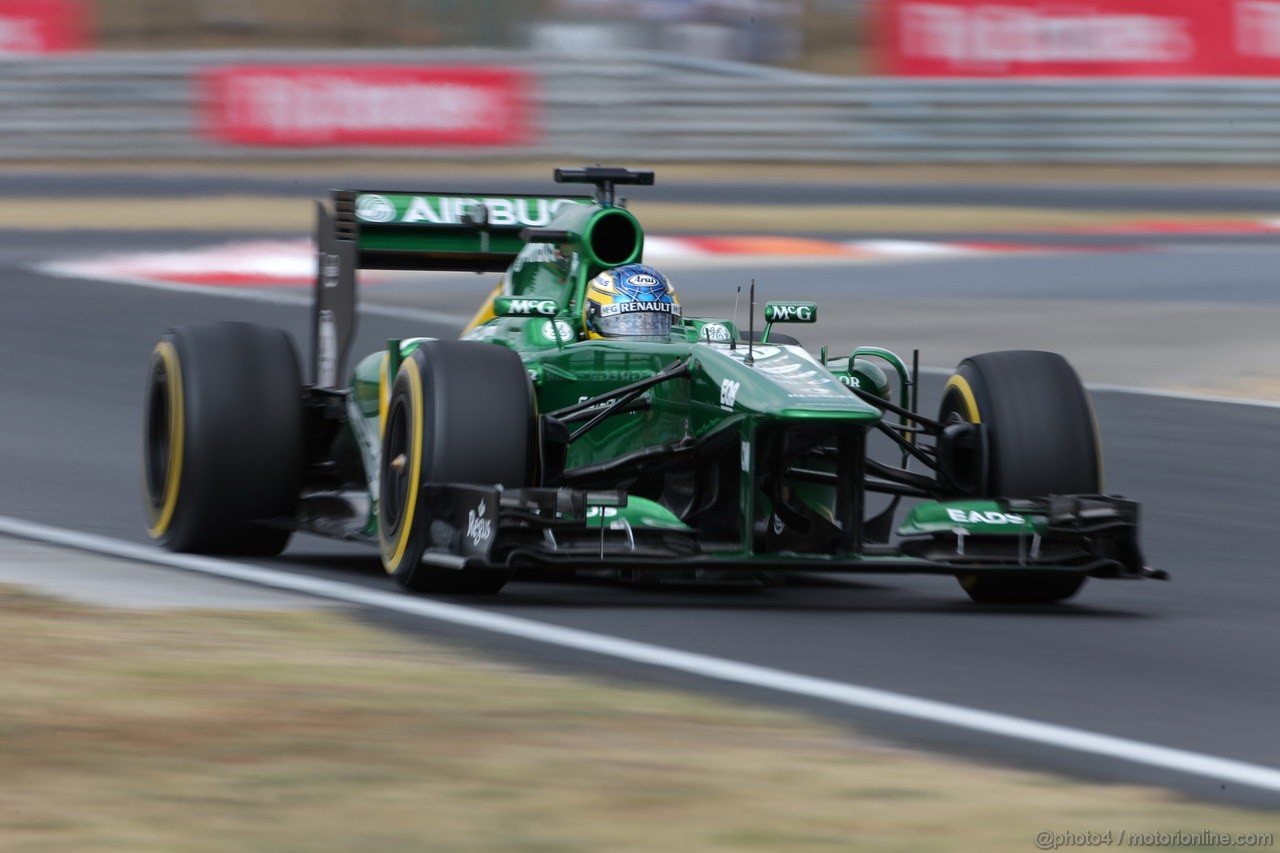 GP UNGHERIA, 27.07.2013- Qualifiche, Charles Pic (FRA) Caterham F1 Team CT03