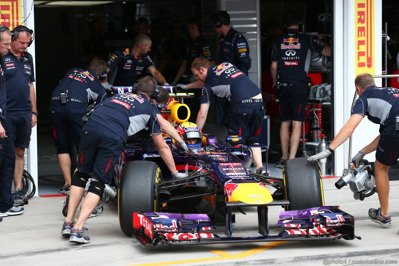 GP UNGHERIA, 27.07.2013- Qualifiche, Mark Webber (AUS) Red Bull Racing RB9