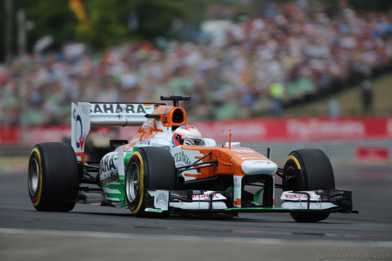 GP UNGHERIA, 27.07.2013- Qualifiche, Paul di Resta (GBR) Sahara Force India F1 Team VJM06