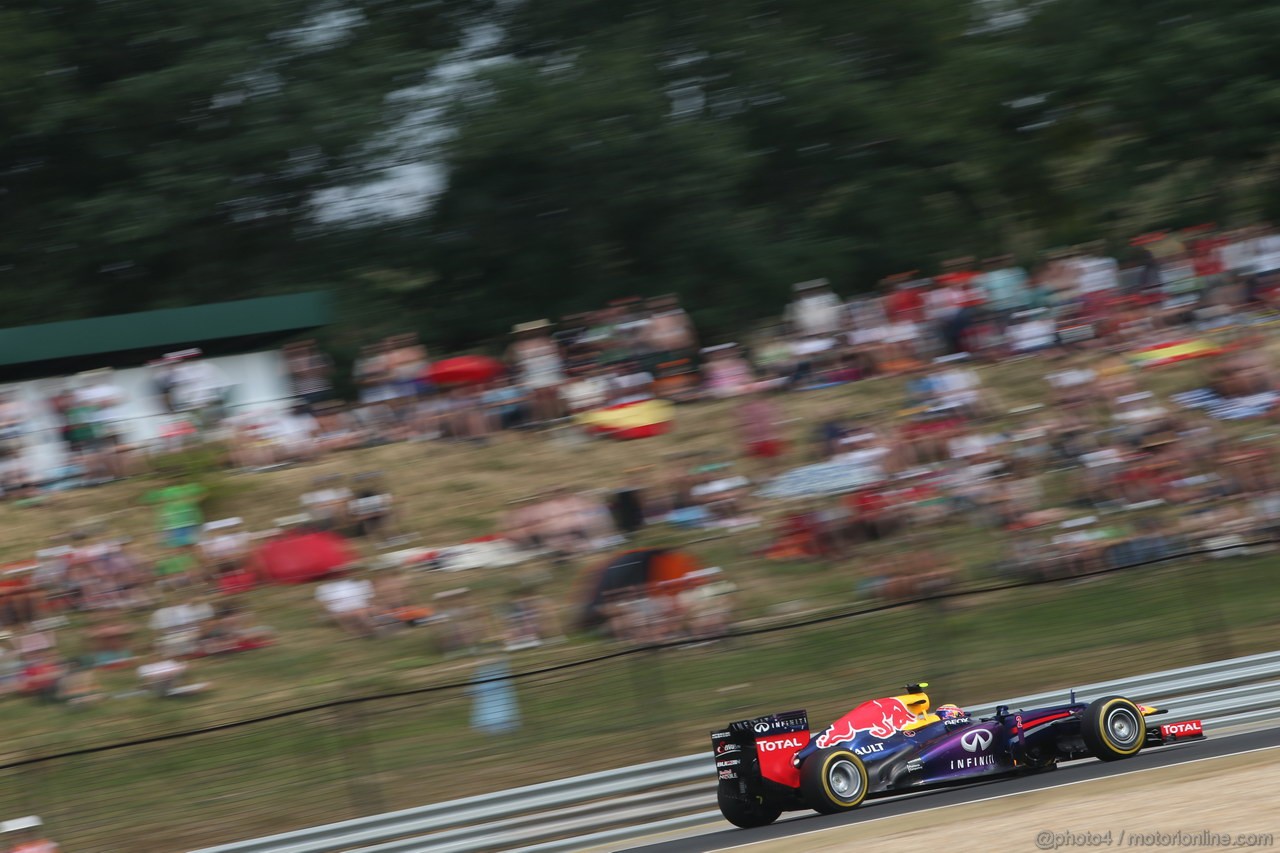 GP UNGHERIA, 27.07.2013- Qualifiche, Mark Webber (AUS) Red Bull Racing RB9