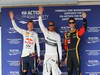 GP UNGHERIA, 27.07.2013- Qualifiche, Pole position celebration: pole Lewis Hamilton (GBR) Mercedes AMG F1 W04, 2nd Sebastian Vettel (GER) Red Bull Racing RB9, 3rd Romain Grosjean (FRA) Lotus F1 Team E213