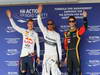 GP UNGHERIA, 27.07.2013- Qualifiche, Pole position celebration: pole Lewis Hamilton (GBR) Mercedes AMG F1 W04, 2nd Sebastian Vettel (GER) Red Bull Racing RB9, 3rd Romain Grosjean (FRA) Lotus F1 Team E213
