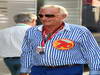 GP UNGHERIA, 27.07.2013-  John Button (GBR) father of Jenson Button (GBR) with a cockade for celebrate his 70th birthday