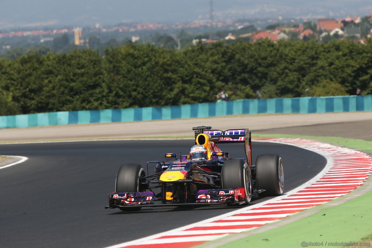 GP UNGHERIA, 26.07.2013- Free practice 1, Sebastian Vettel (GER) Red Bull Racing RB9