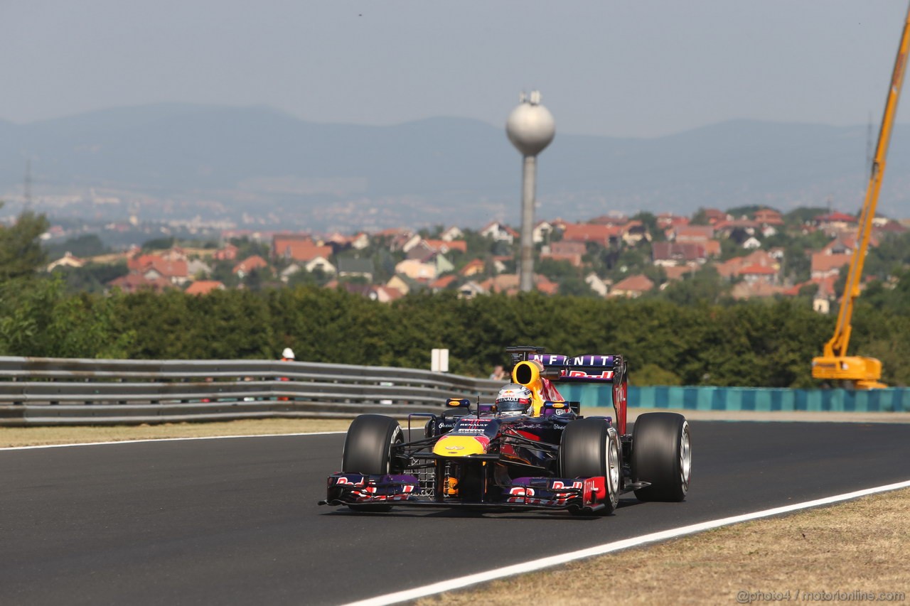 GP UNGHERIA, 26.07.2013- Free practice 1, Sebastian Vettel (GER) Red Bull Racing RB9