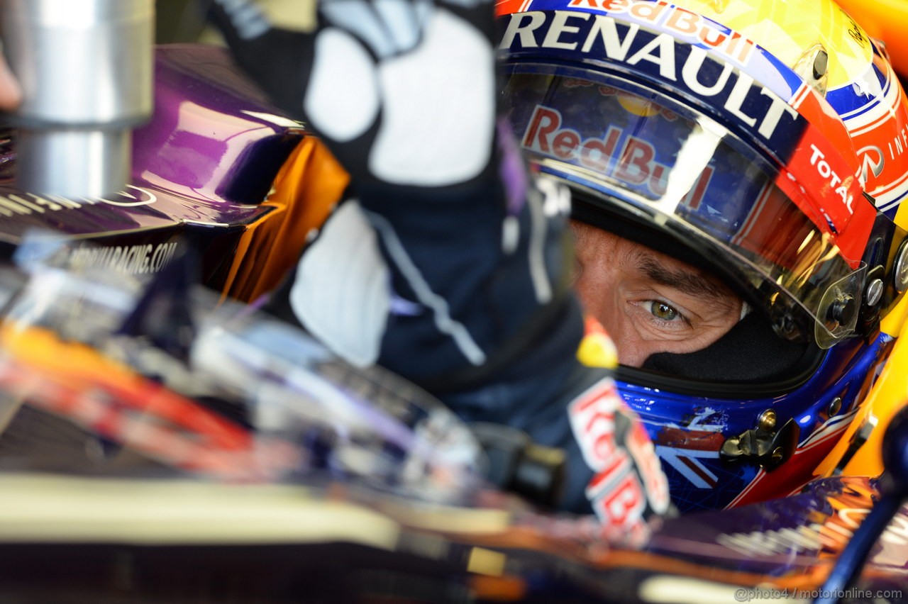 GP UNGHERIA, 26.07.2013- Free practice 1, Mark Webber (AUS) Red Bull Racing RB9