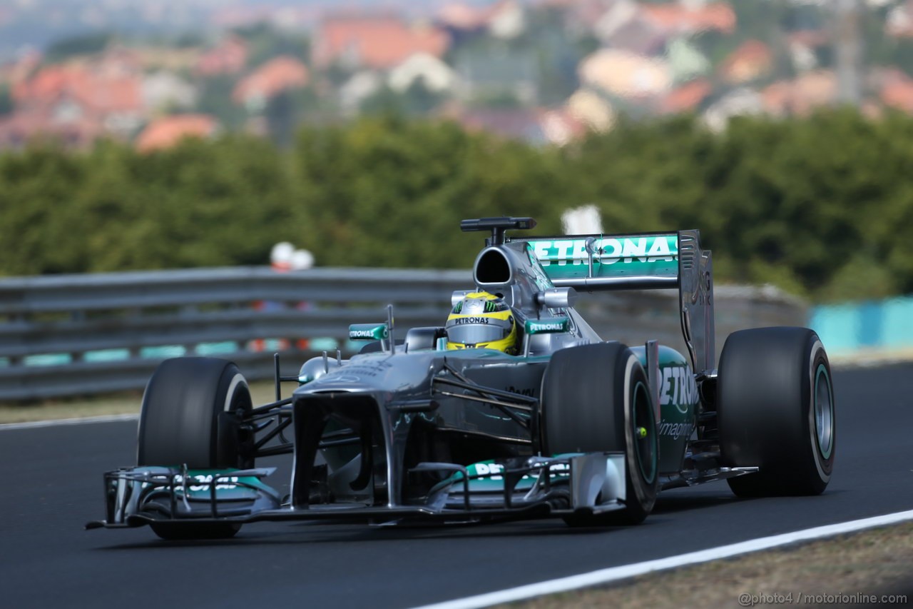 GP UNGHERIA, 26.07.2013- Free practice 1, Lewis Hamilton (GBR) Mercedes AMG F1 W04