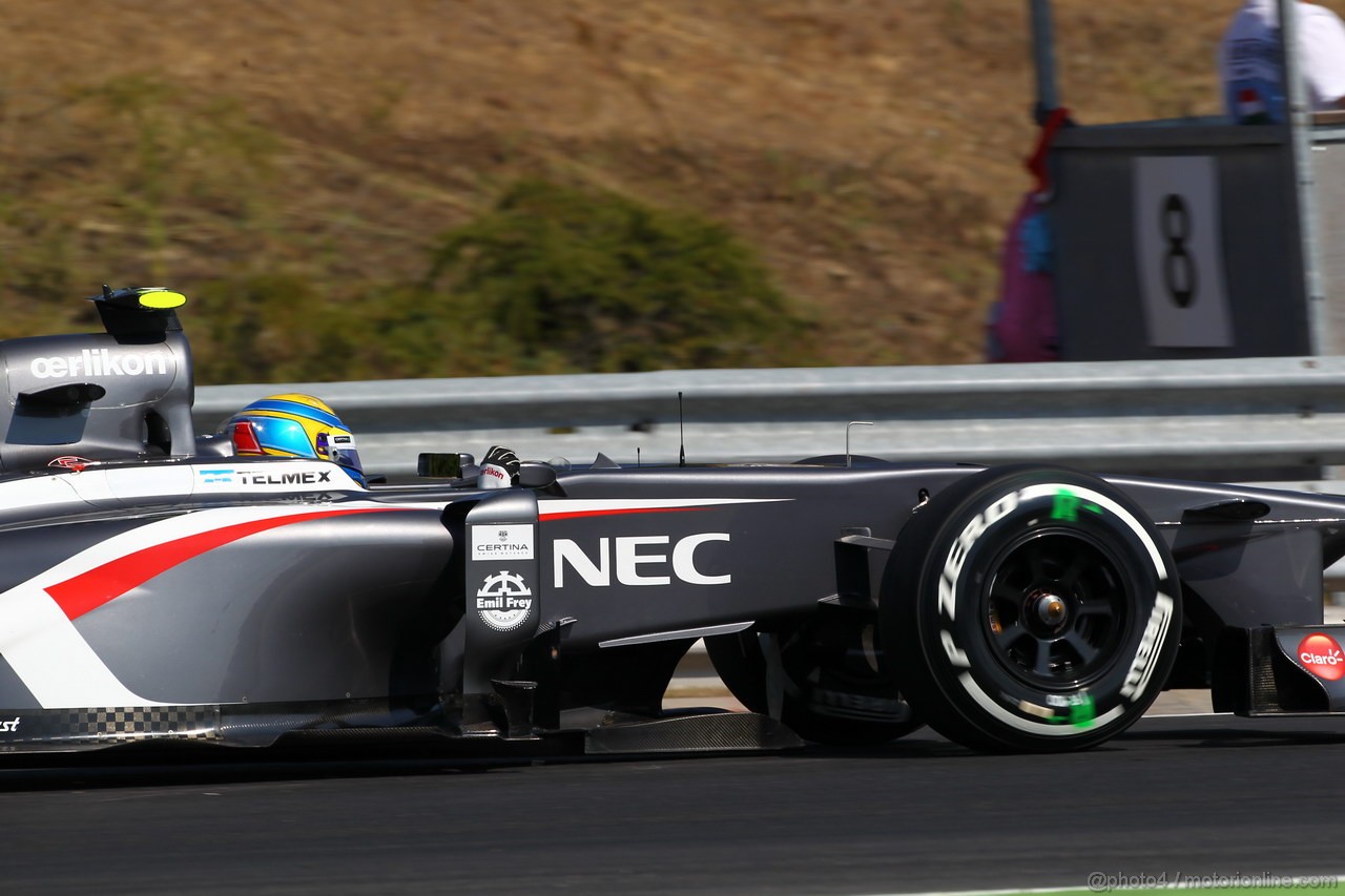 GP UNGHERIA, 26.07.2013- Free practice 1, Esteban Gutierrez (MEX), Sauber F1 Team C32