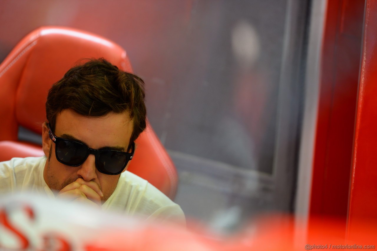 GP UNGHERIA, 26.07.2013- Free practice 1, Fernando Alonso (ESP) Ferrari F138