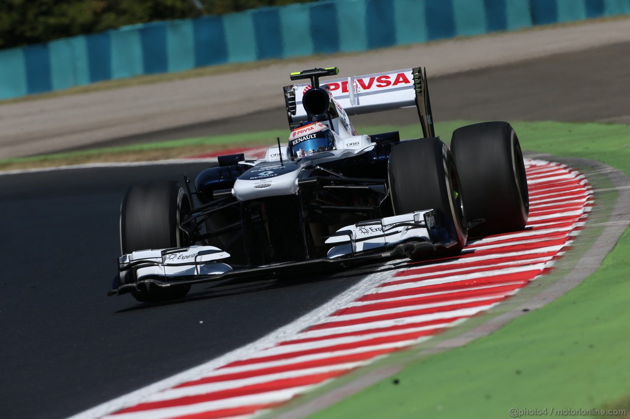 GP UNGHERIA, 26.07.2013- Free practice 1, Valtteri Bottas (FIN), Williams F1 Team FW35