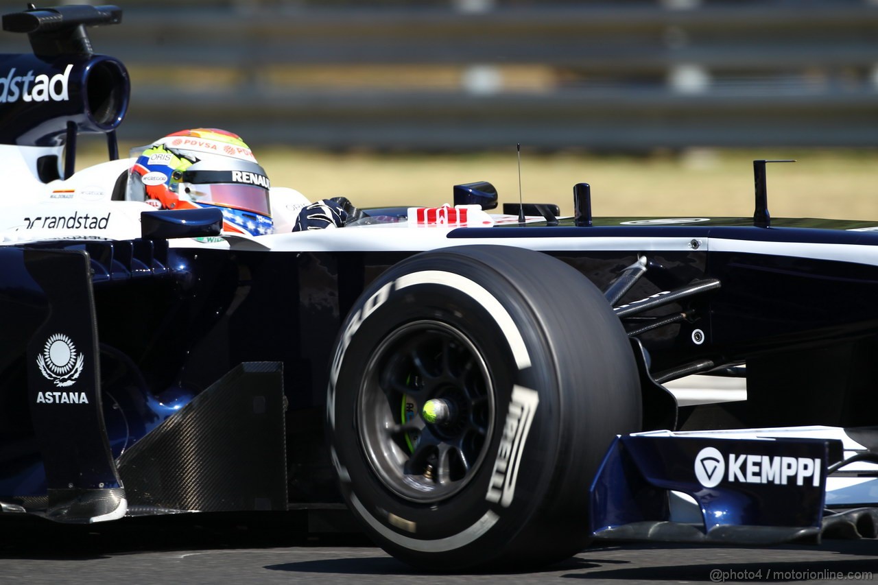 GP UNGHERIA, 26.07.2013- Free practice 1, Pastor Maldonado (VEN) Williams F1 Team FW35