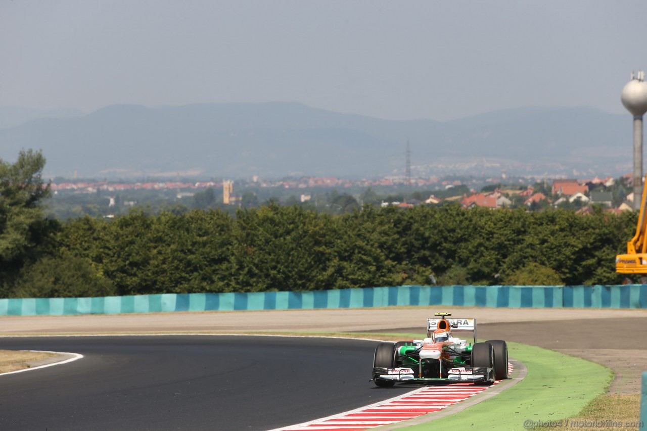 GP UNGHERIA, 26.07.2013- Free practice 1, Adrian Sutil (GER), Sahara Force India F1 Team VJM06
