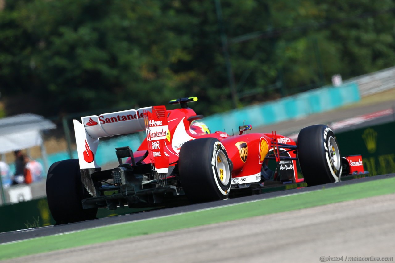 GP UNGHERIA, 26.07.2013- Free practice 1, Felipe Massa (BRA) Ferrari F138