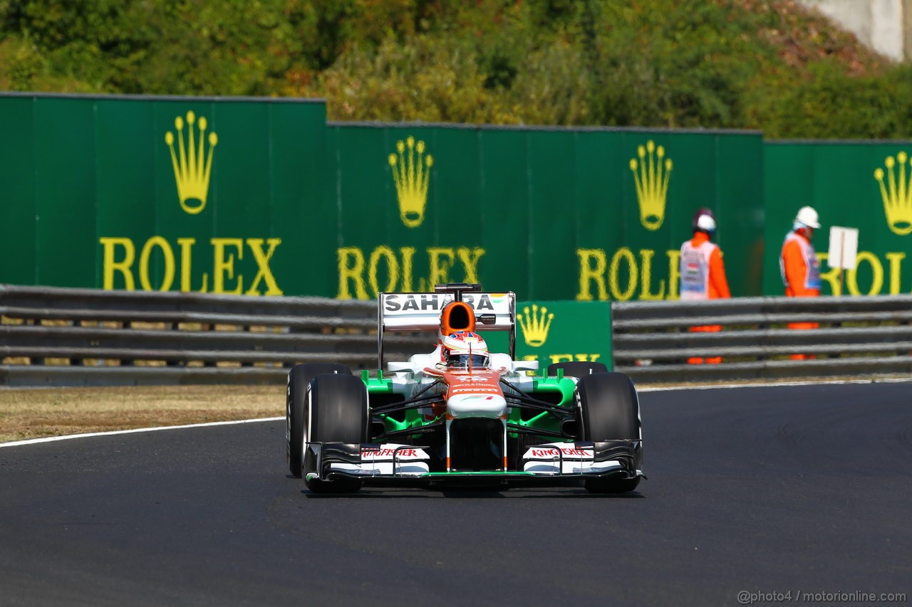 GP UNGHERIA, 26.07.2013- Free practice 1, Paul di Resta (GBR) Sahara Force India F1 Team VJM06
