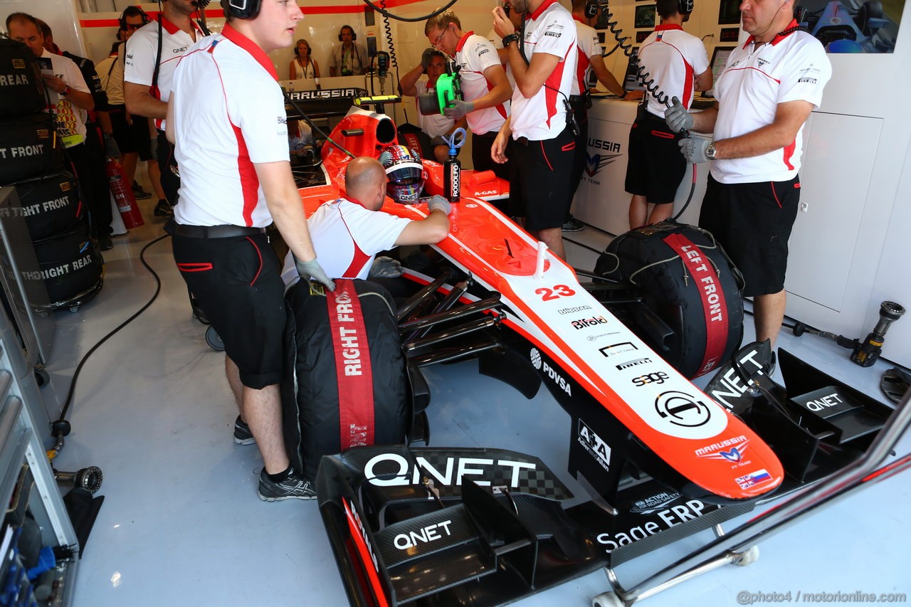 GP UNGHERIA, 26.07.2013- Free practice 1, Jules Bianchi (FRA) Marussia F1 Team MR02