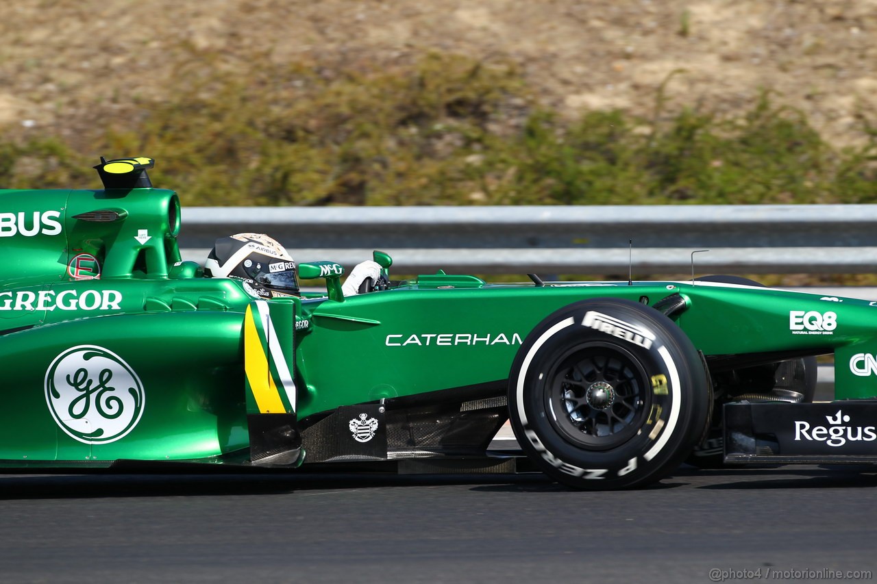 GP UNGHERIA, 26.07.2013- Free practice 1, Giedo Van der Garde (NED), Caterham F1 Team CT03