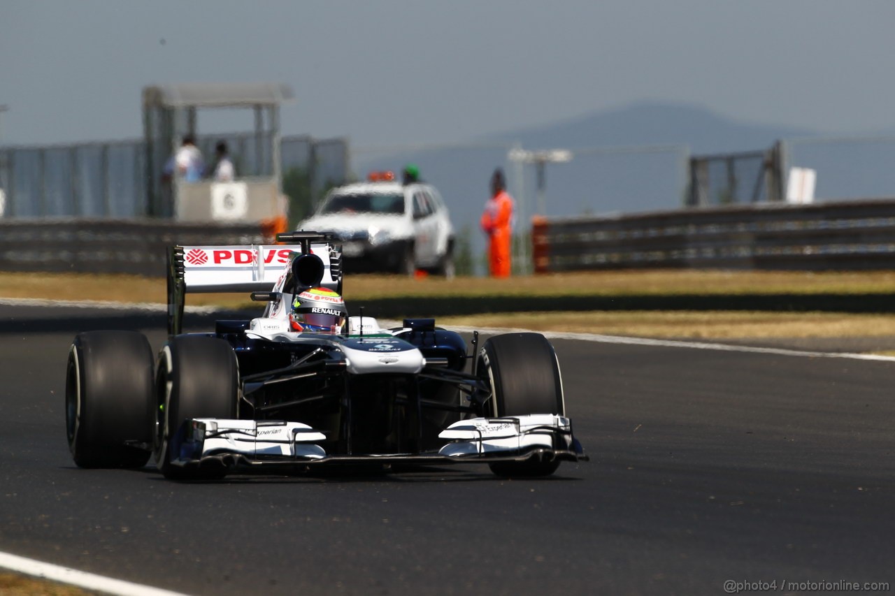GP UNGHERIA, 26.07.2013- Free practice 1, Pastor Maldonado (VEN) Williams F1 Team FW35