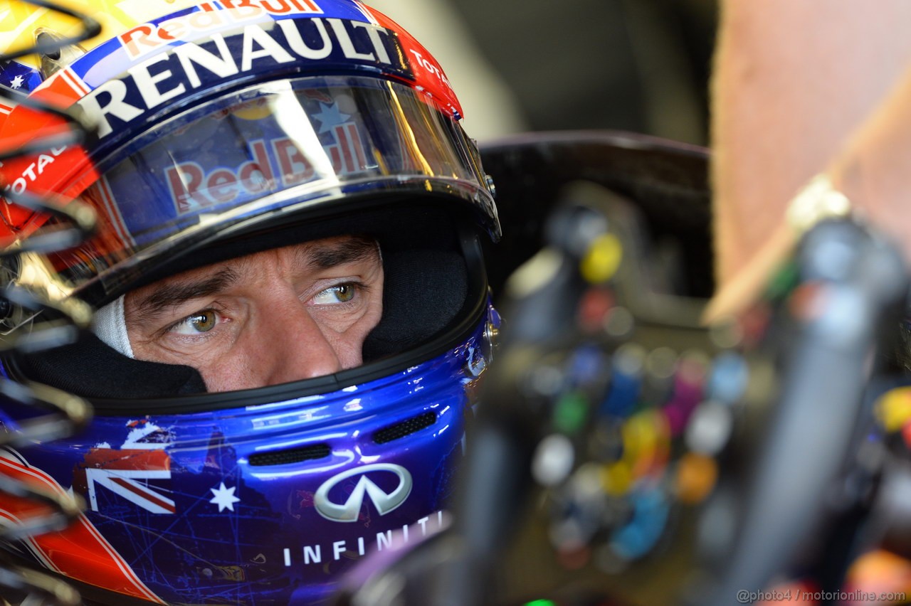 GP UNGHERIA, 26.07.2013- Free practice 1, Mark Webber (AUS) Red Bull Racing RB9