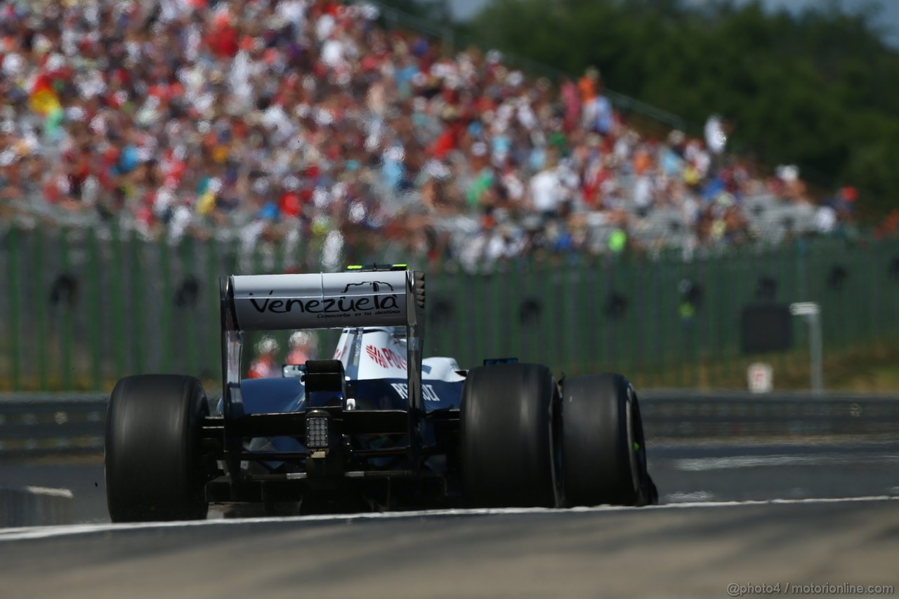 GP UNGHERIA, 26.07.2013- Free practice 1, Valtteri Bottas (FIN), Williams F1 Team FW35
