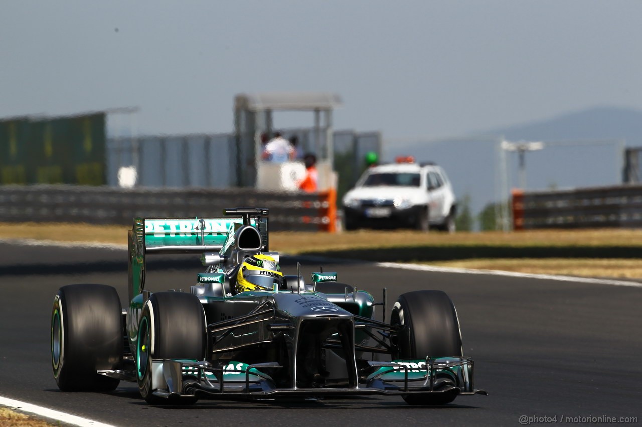 GP UNGHERIA, 26.07.2013- Free practice 1, Nico Rosberg (GER) Mercedes AMG F1 W04