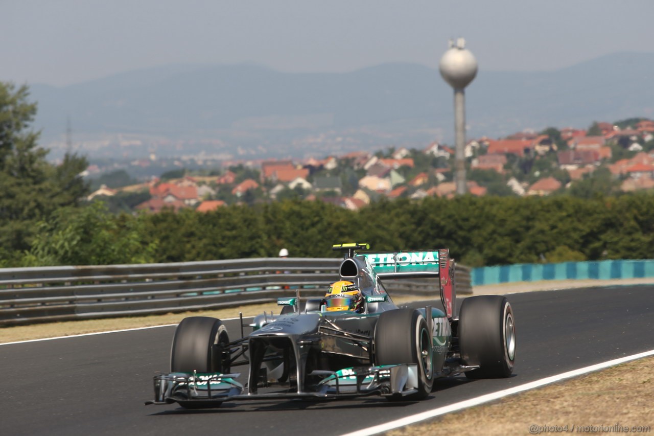 GP UNGHERIA, 26.07.2013- Free practice 1, Lewis Hamilton (GBR) Mercedes AMG F1 W04